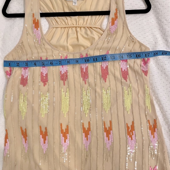 Trina Turk sequin silk tank size small - Picture 5 of 6